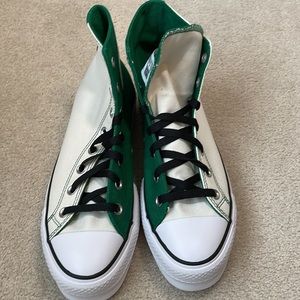 Converse custom high top platform sneakers